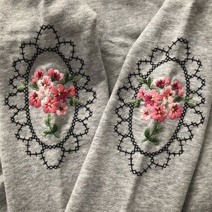 Red Valentino crew neck with embroidery